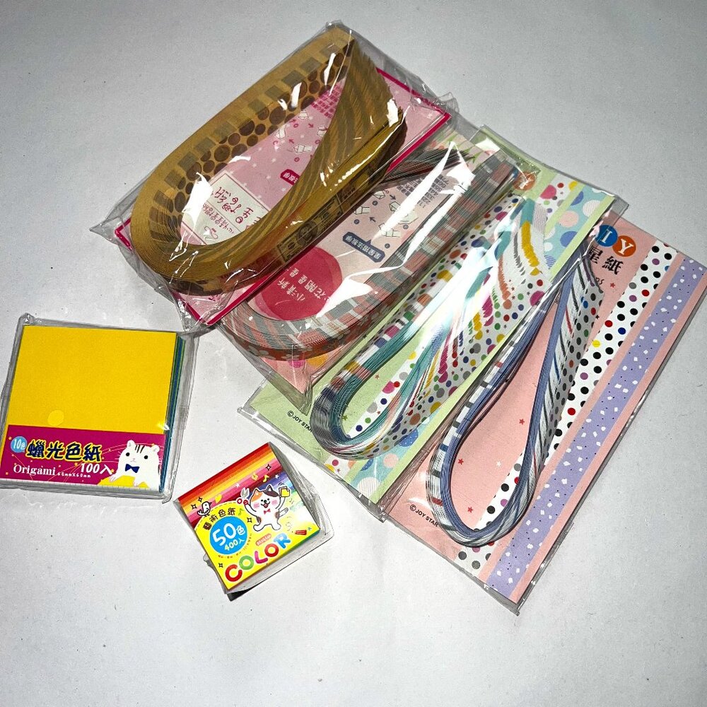 Puffy Star Origami Paper and Origami Bird Paper